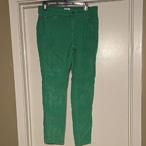 Green Women's Corduroy Pants